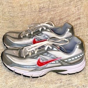 Nike Initiator 394053-101 Women Shoes Running White Silver Gray Pink Sneaker 8.5